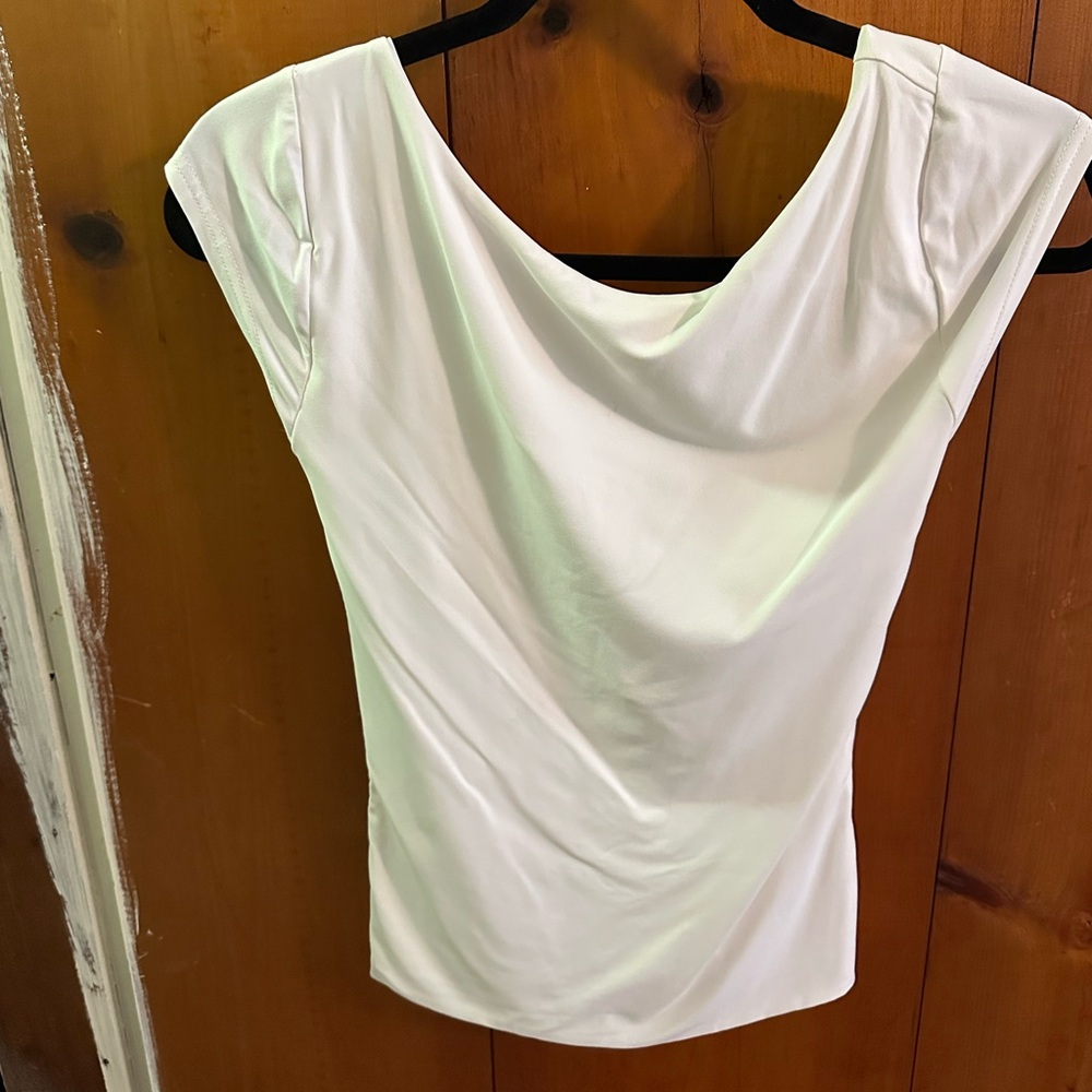 Meshki White Draped Top